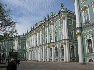Außenansicht der Eremitage in Sankt Petersburg