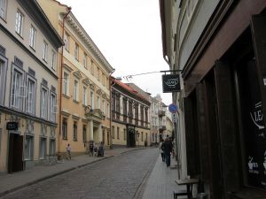 Straße in der Altstadt von Vilnius